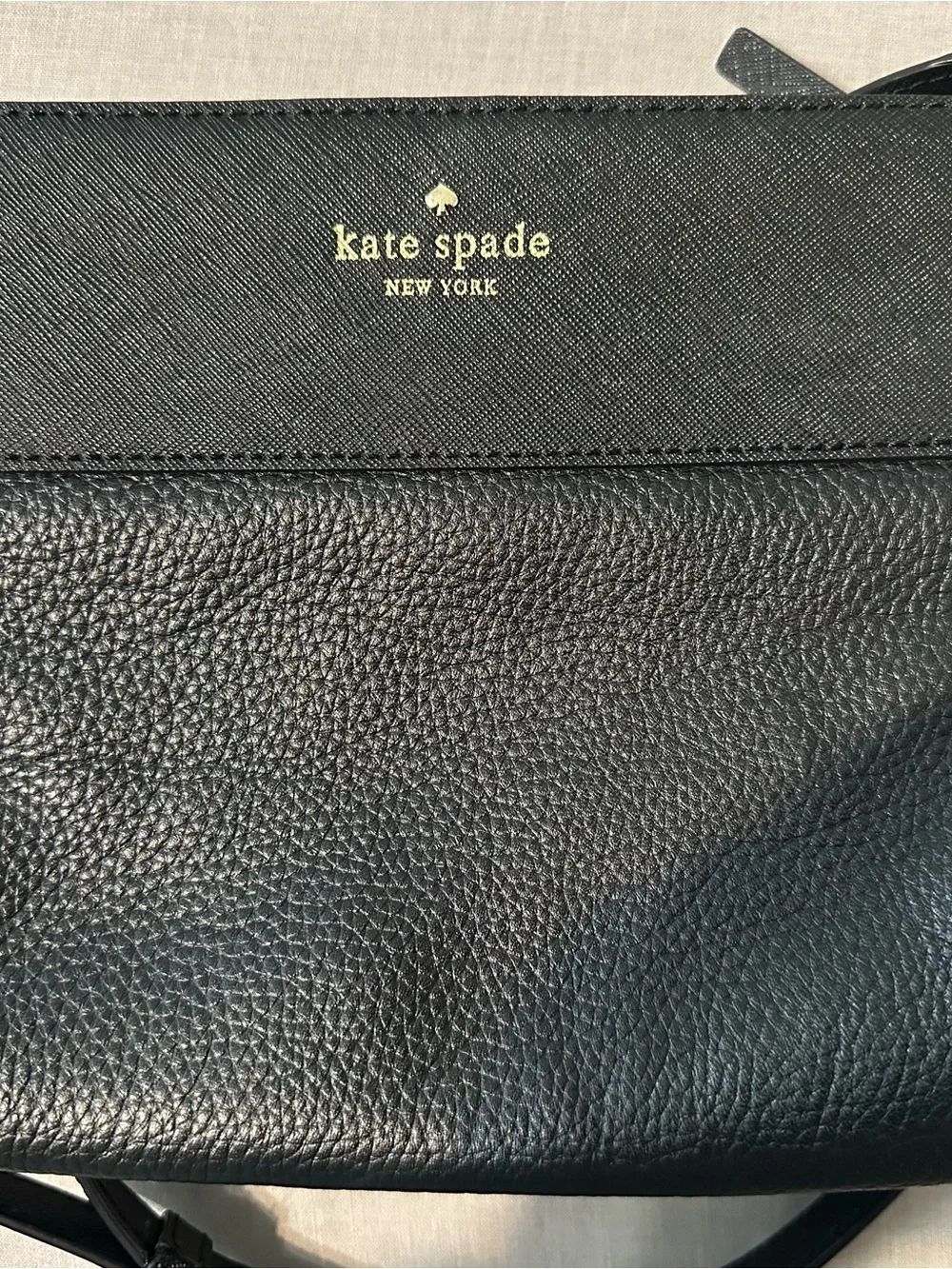 kate spade New York Black Leather Crossbody Bag